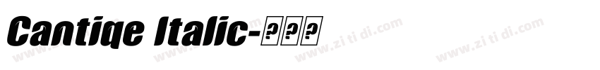Cantiqe Italic字体转换 Cantiqe Italic字体转换
